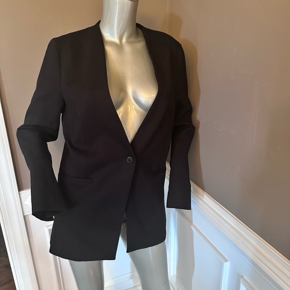 Spanx Black Blazer Single Button Sz S - Picture 1 of 4
